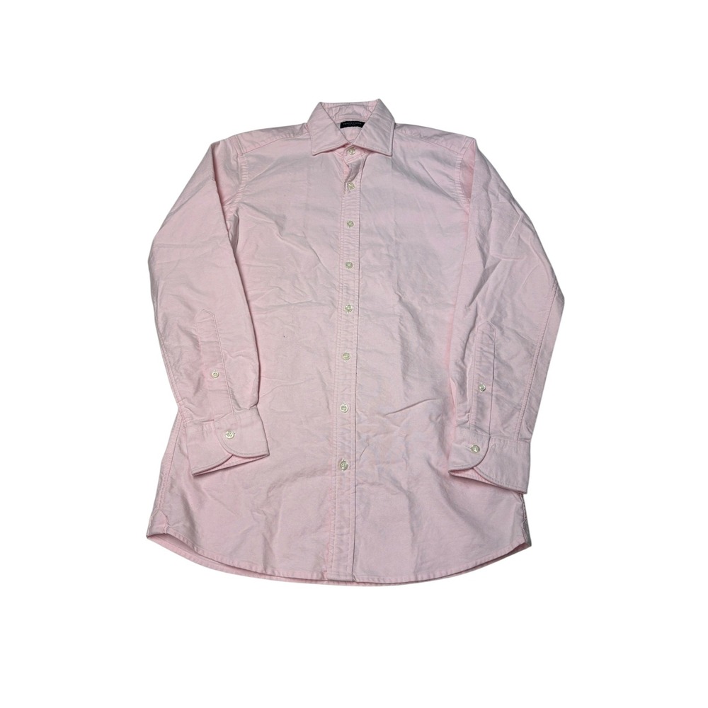 Proper Cloth Mens Light Pink Oxford Cloth Button Down Shirt 15.5 33.5 PCF529